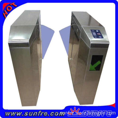 Automatic pedestrian access control system 304 stainless steel waist height flap gate